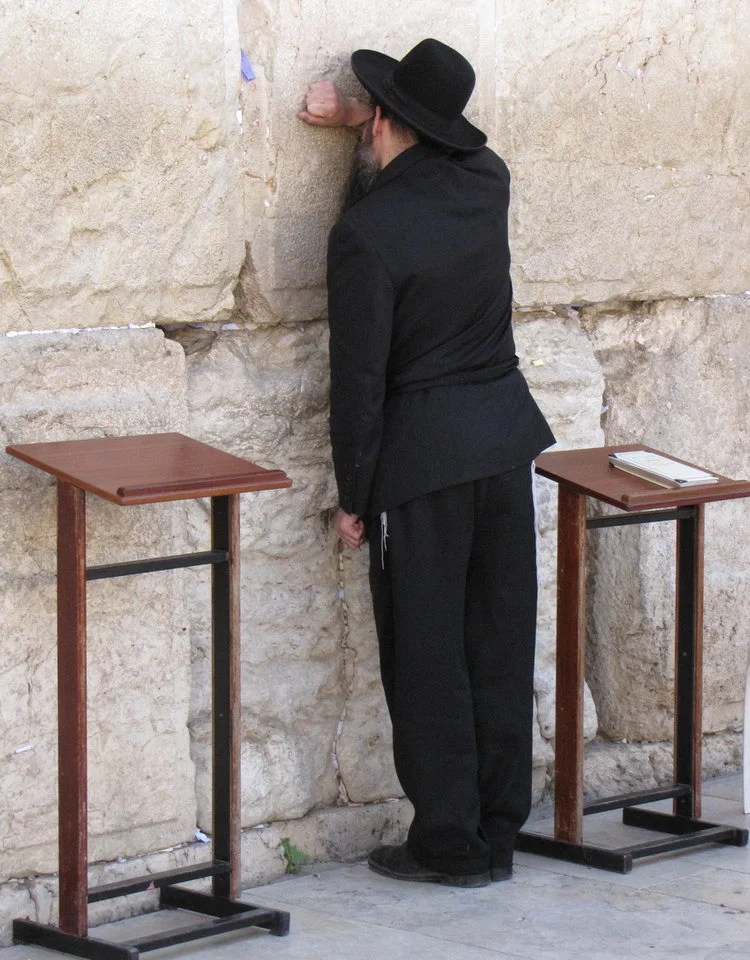 Fig. i.5: Prayer at the Western Wall, Jerusalem.