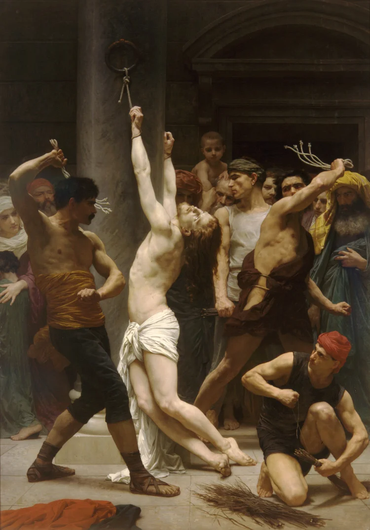 Fig. 2.6: The Flagellation of Our Lord Jesus Christ, by William-Adolphe Bourguereau (1880), Cathedral of La Rochelle, France.