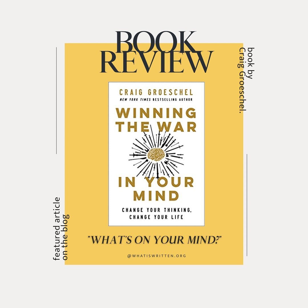 🚨 New Blog Post 🚨

This time, we&rsquo;re switching it up with What is Written&rsquo;s first featured book review! 📕 📚 📖 

We are ALWAYS reading over here. And our first review article features @craiggroeschel recent publication, &ldquo;Winning 