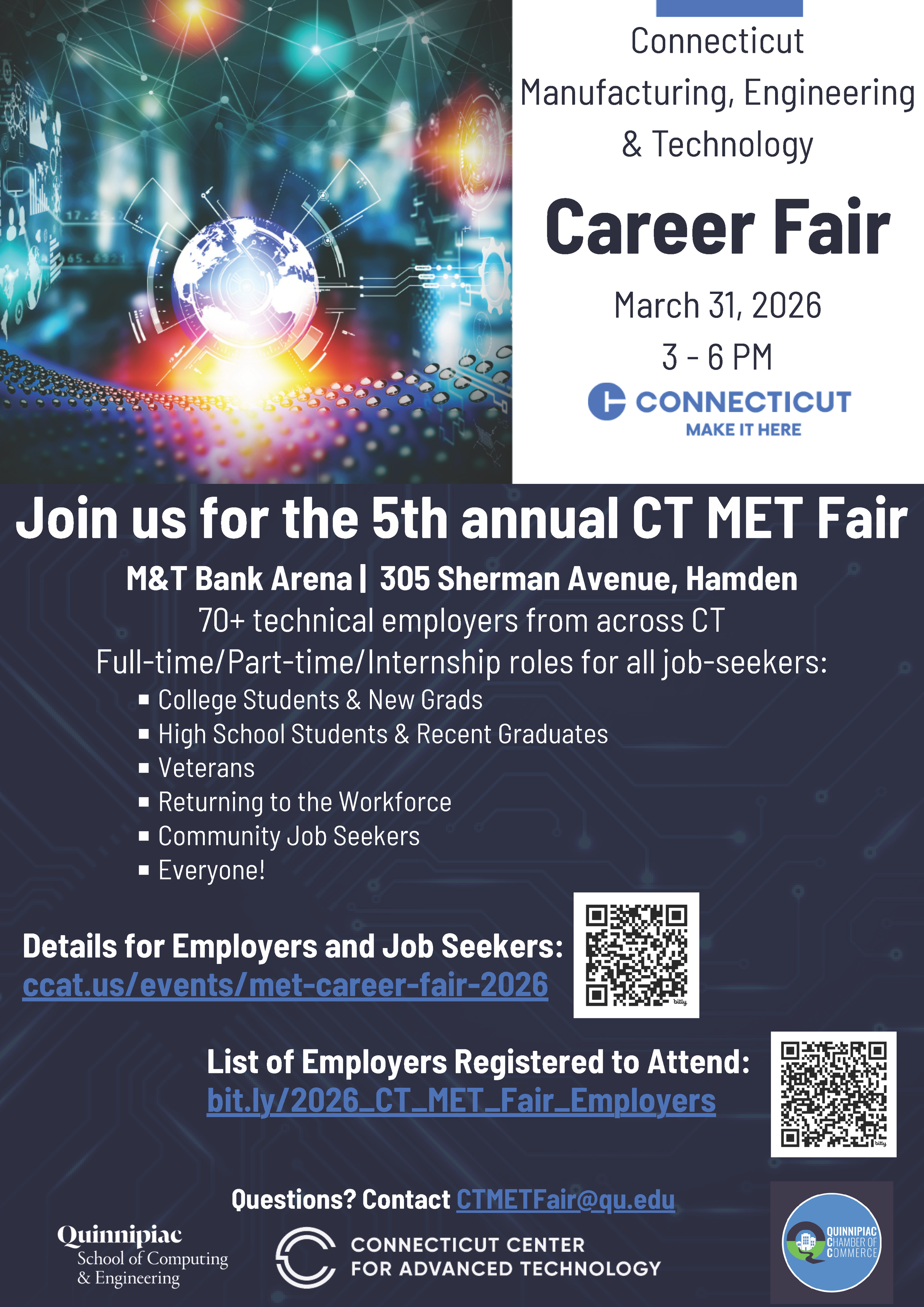 CT Manufacturing, Engineering, &amp; Technology Career Fair