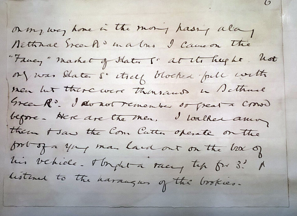 Charles Booth's handwriting