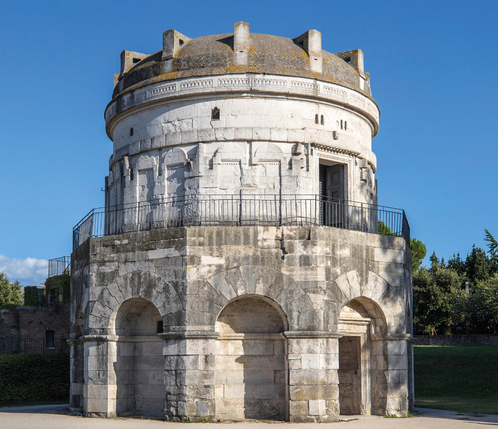 Theoderic’s Mausoleum, constructed in 526.