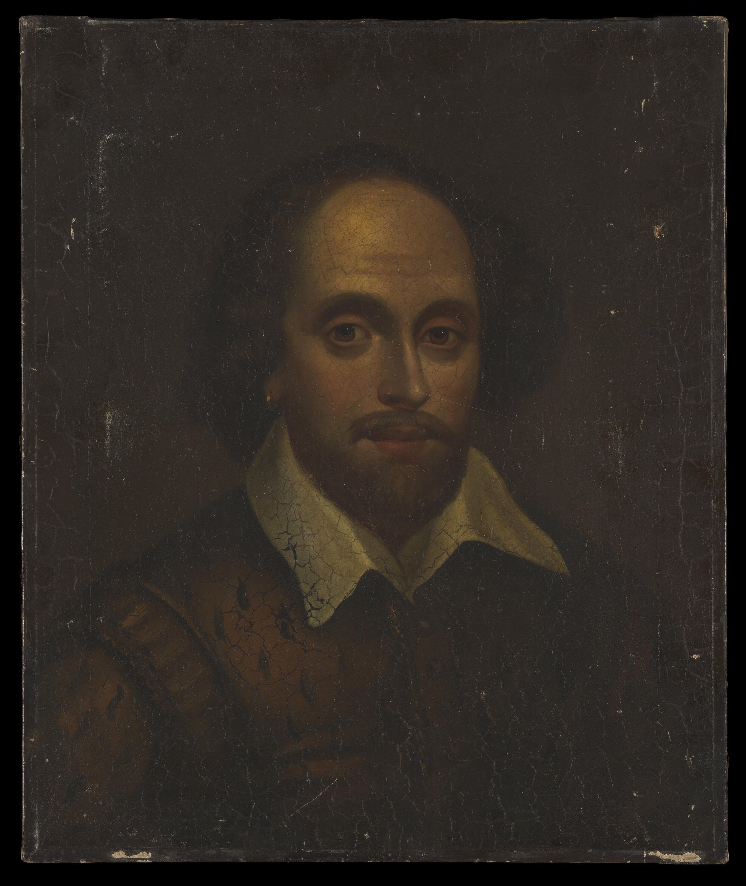 William Shakespeare. Oil painting, 