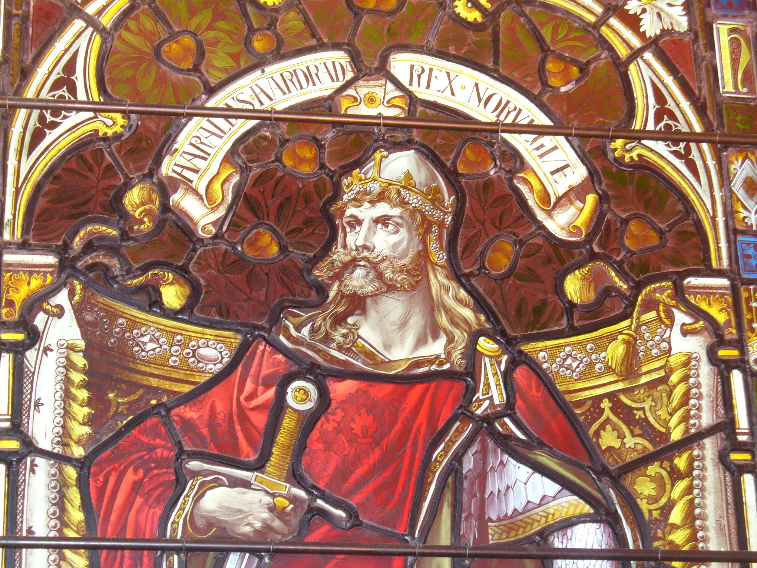 Harald Hardrada window in Kirkwall Cathedral
