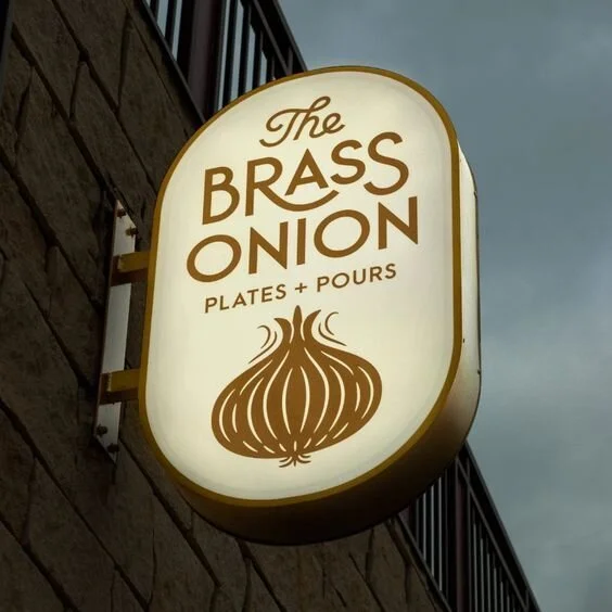 Restaurant signage branding