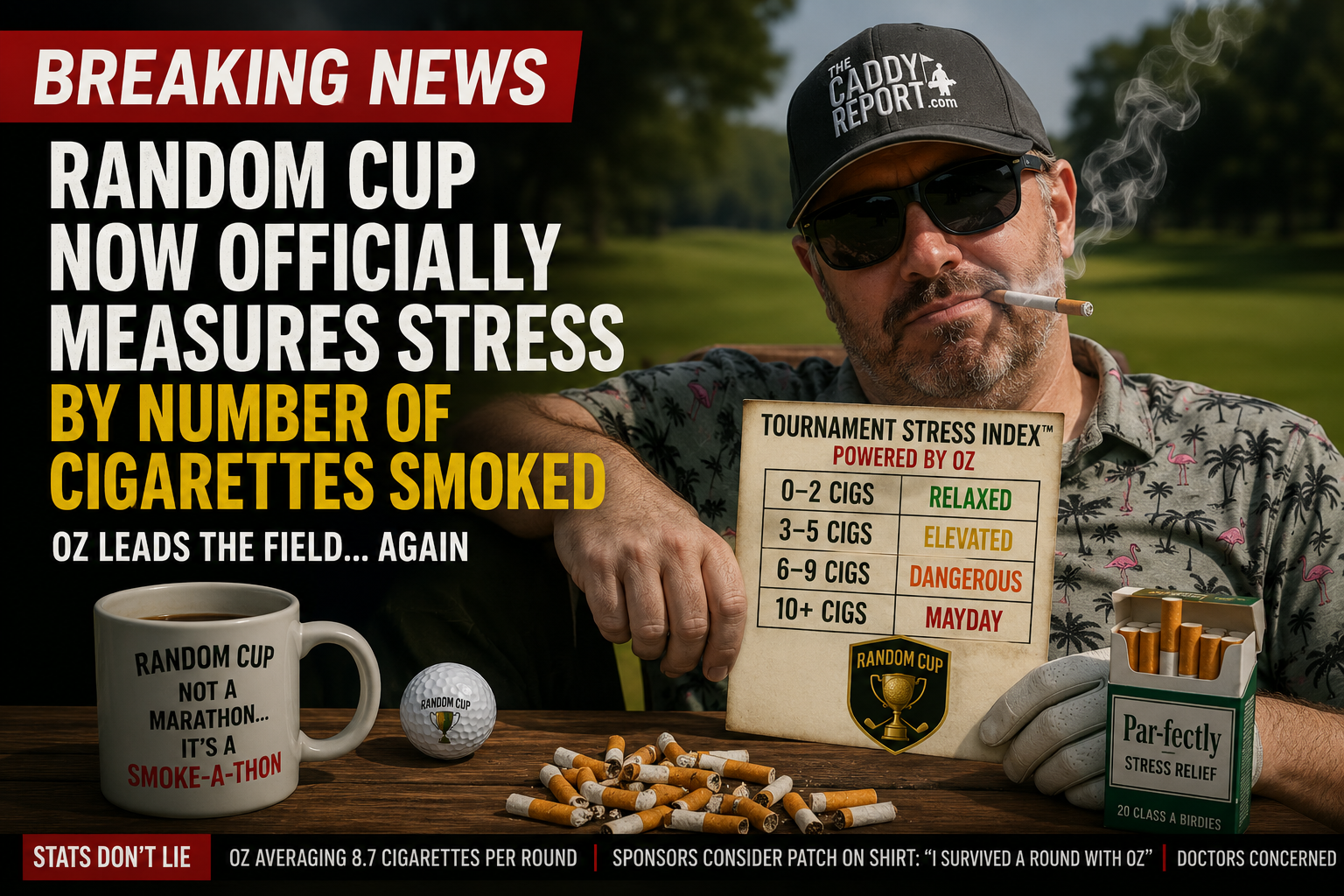 Random Cup Introduces Official "Stress Index," Pegged Entirely to Oz McMahon's Dart Consumption