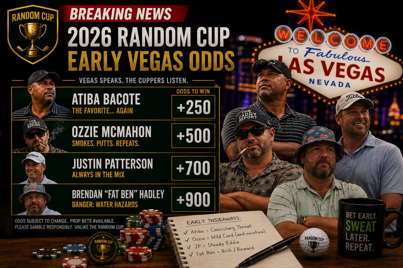 Vegas Releases 2026 Random Cup Odds. Atiba Favored... Again.  July 2, 2026