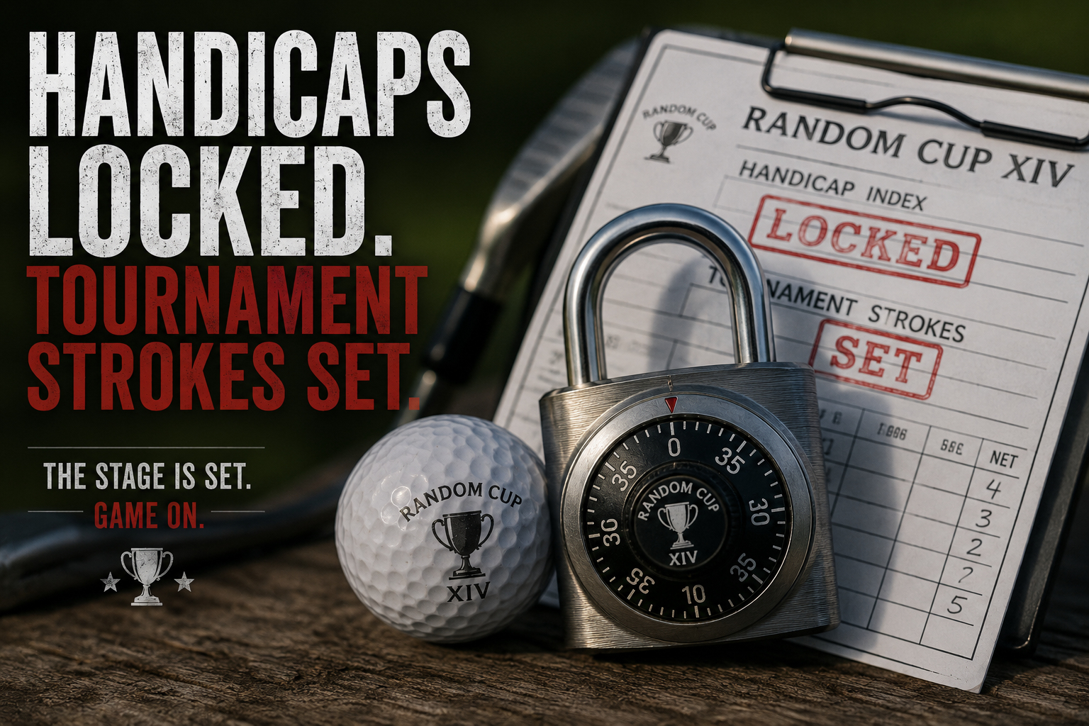 HANDICAPS LOCKED: Committee Seals Tournament Strokes Ahead of Random Cup XIV