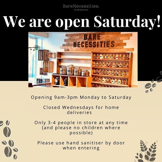 We are very excited to open our new shop this coming Saturday! 🥳 Please read this post in full for all info on safety measures and home delivery info. 
We will of course be implementing social distancing by only allowing 3-4 people in the shop at a 