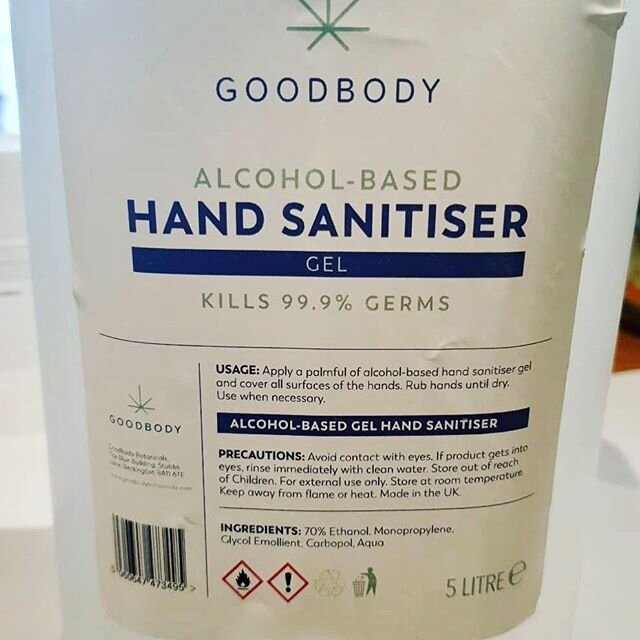 A lot of people have asked, and we finally have it! Refillable hand sanitiser gel is now in stock. &pound;1.44 per 100g 💚