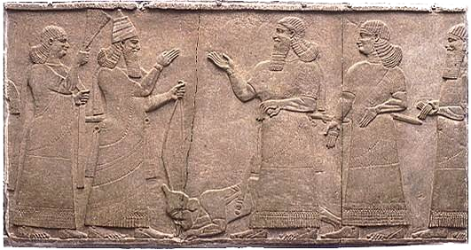 Tiglath-Pileser III Receiving Homage