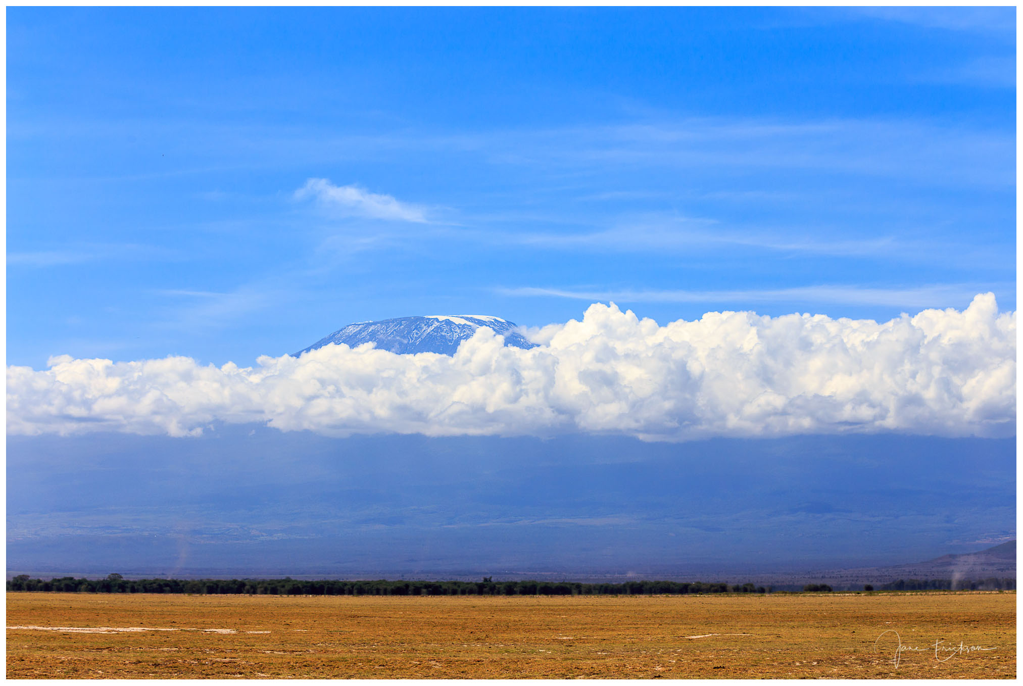 Mount Kilimanjaro from Amboseli in Kenya