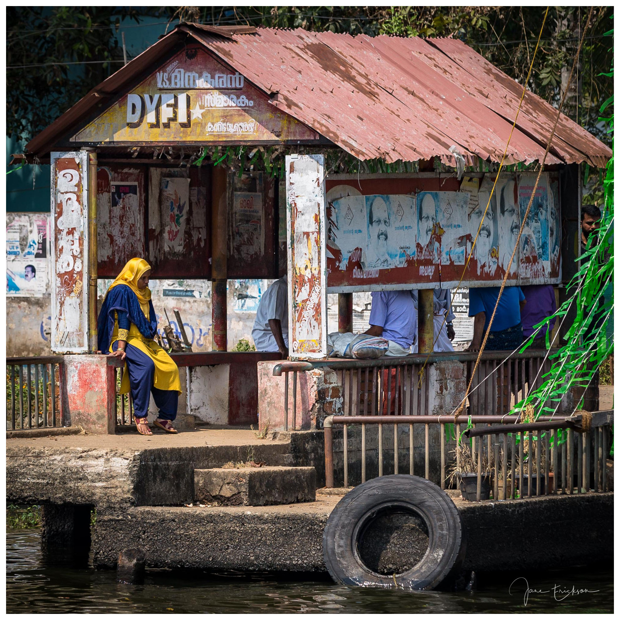 Waiting for a water taxi