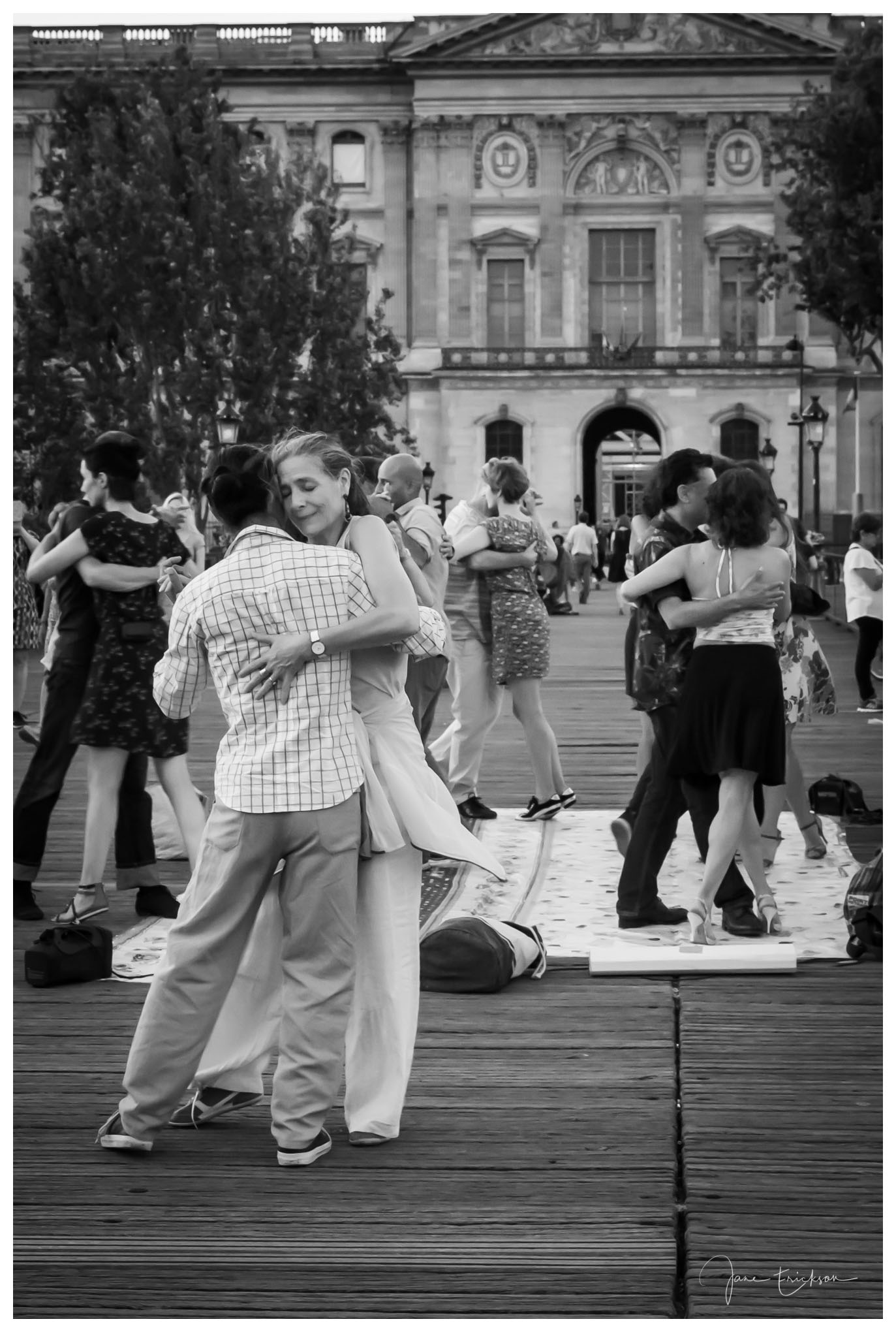 Dancing on the Pont des Arts Bridge
