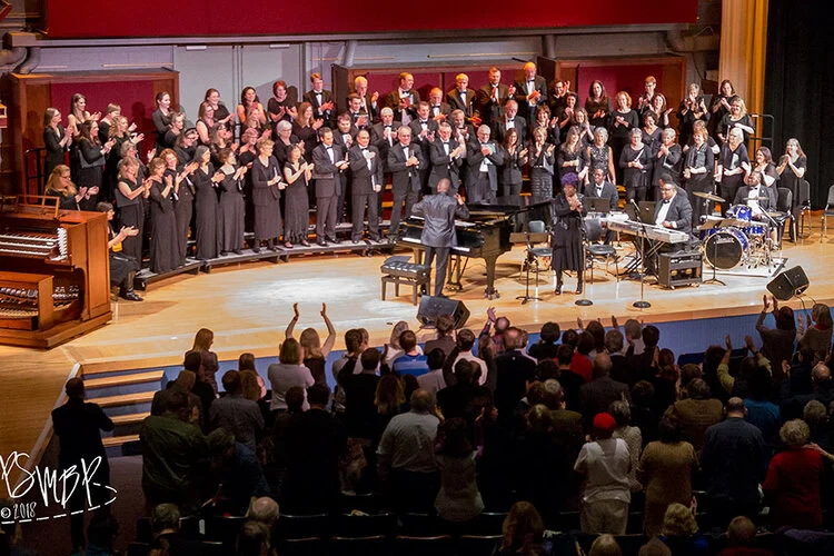 Donald Dumpson with the Somerset Hills Chorus