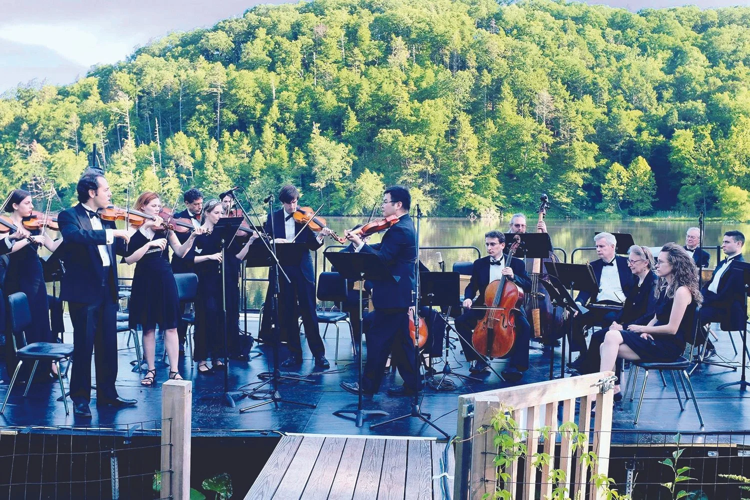 Handel’s “Water Music” performed on the lake The Lake Club, Far Hills