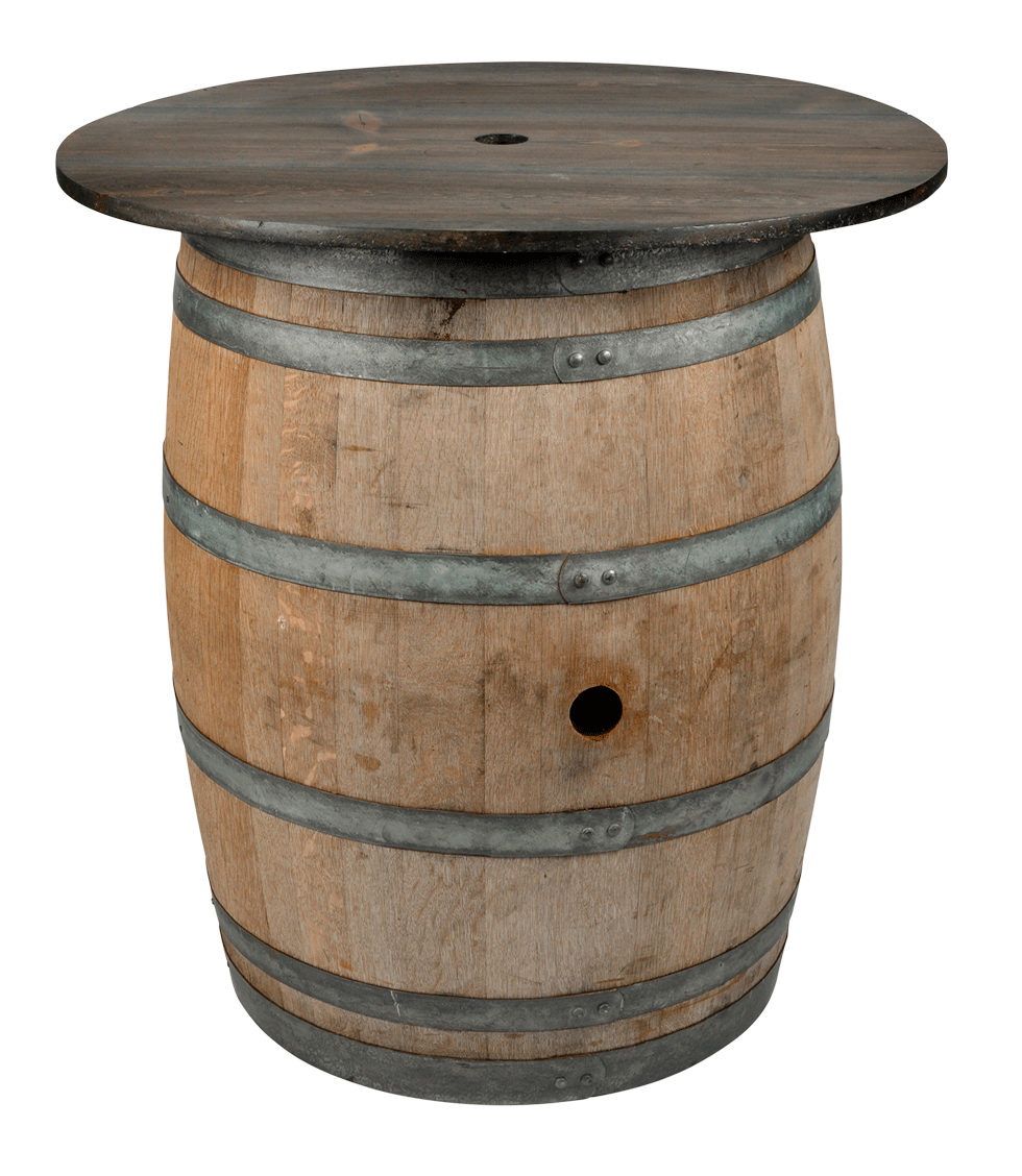Rustic wood cocktail Barrel $65
