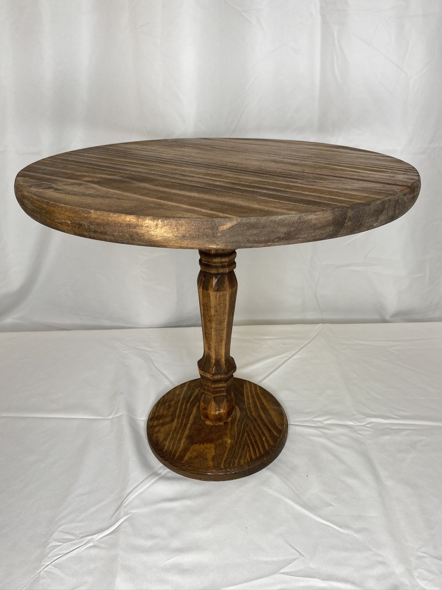 14"  and 9" Wood Cake stand $15