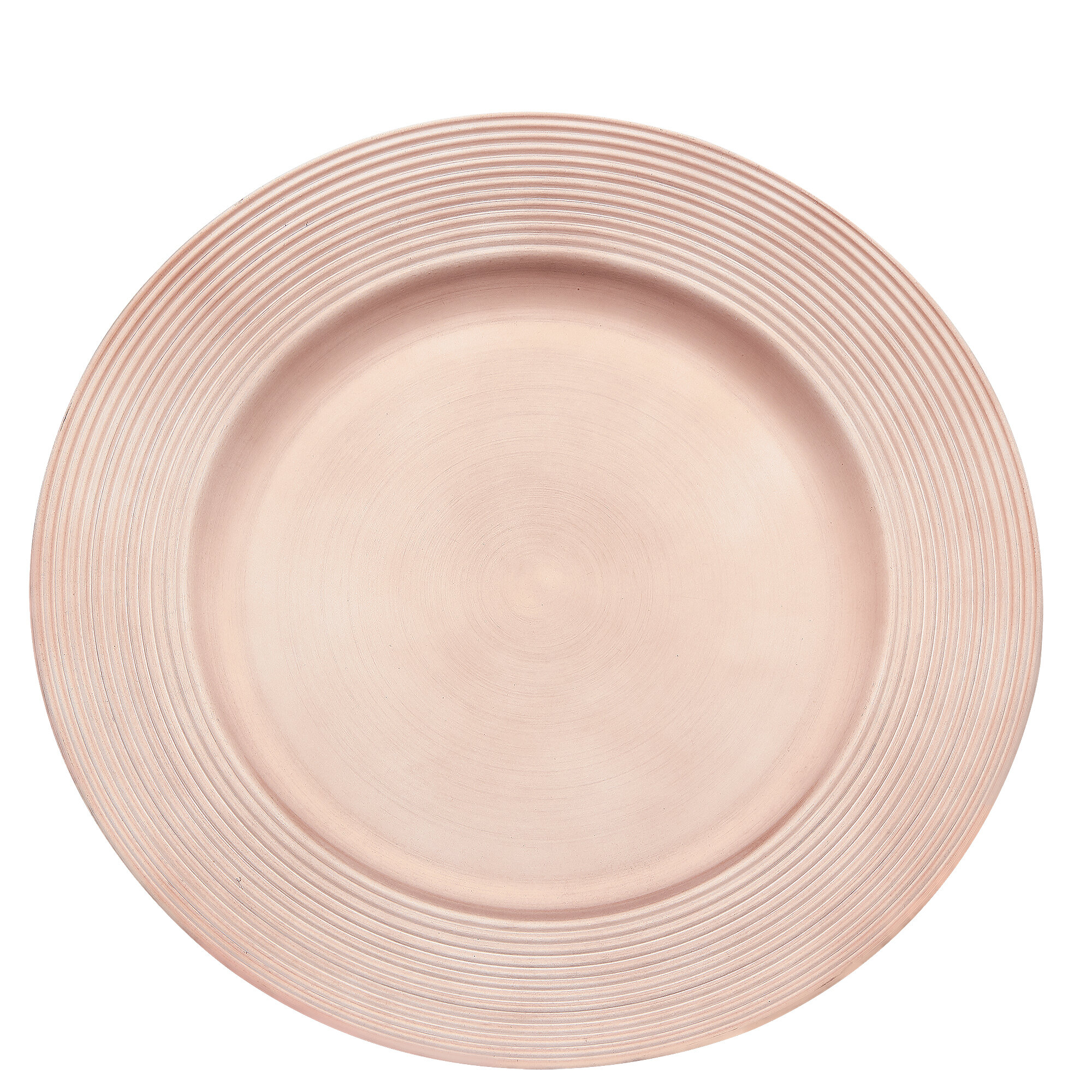 Acrylic Vinyl Grooves Rose Gold Charger $0.95