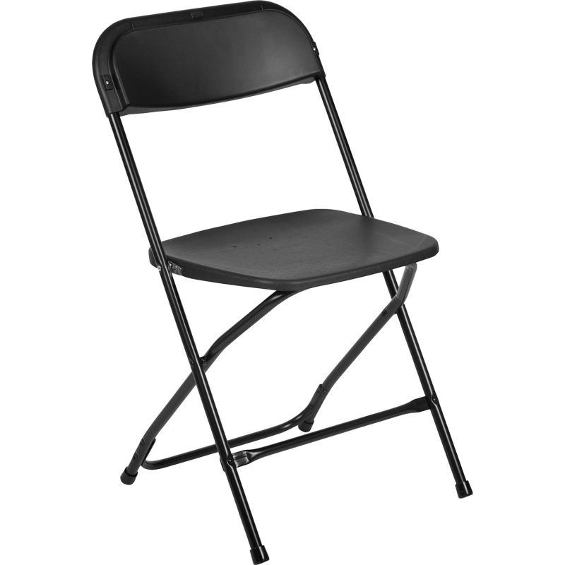 Black Plastic Folding chair $1.50