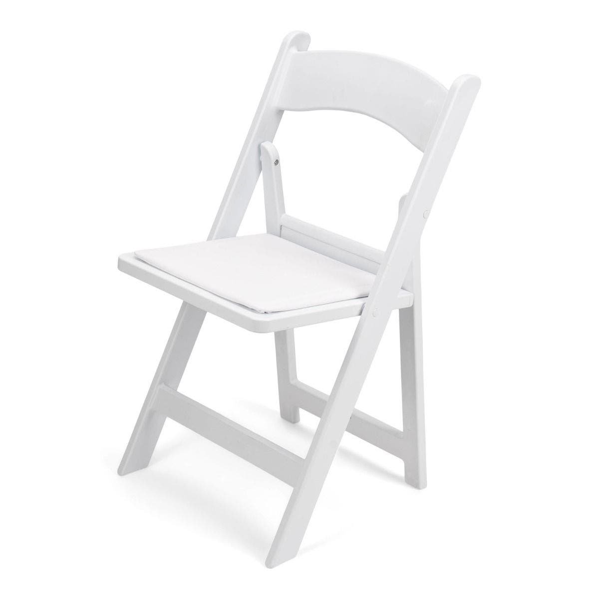 White Resin Folding Chair $2.75