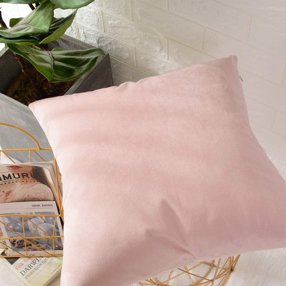 Pink Velvet pillow $5