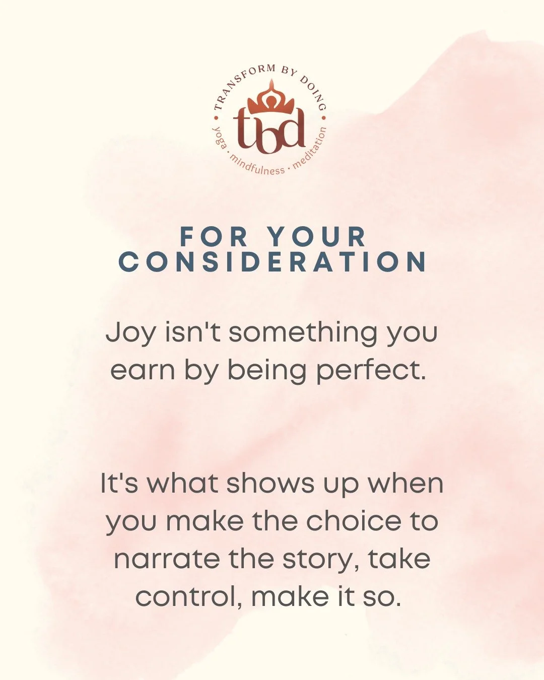 We spend our lives waiting for a version of ourselves that doesn&rsquo;t exist to finally 'deserve' a happiness we already have access to. 

Joy isn't a prize for being perfect; it&rsquo;s a radical choice to find the light in the middle of the dark.