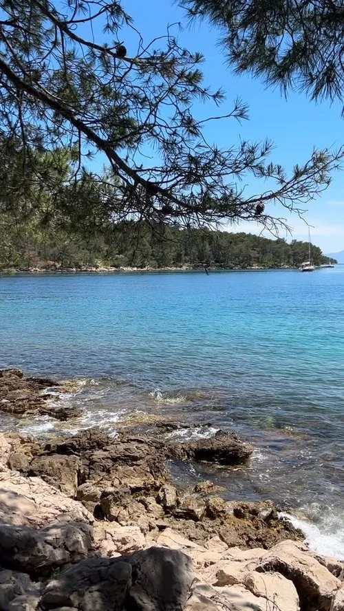 calming blue ocean