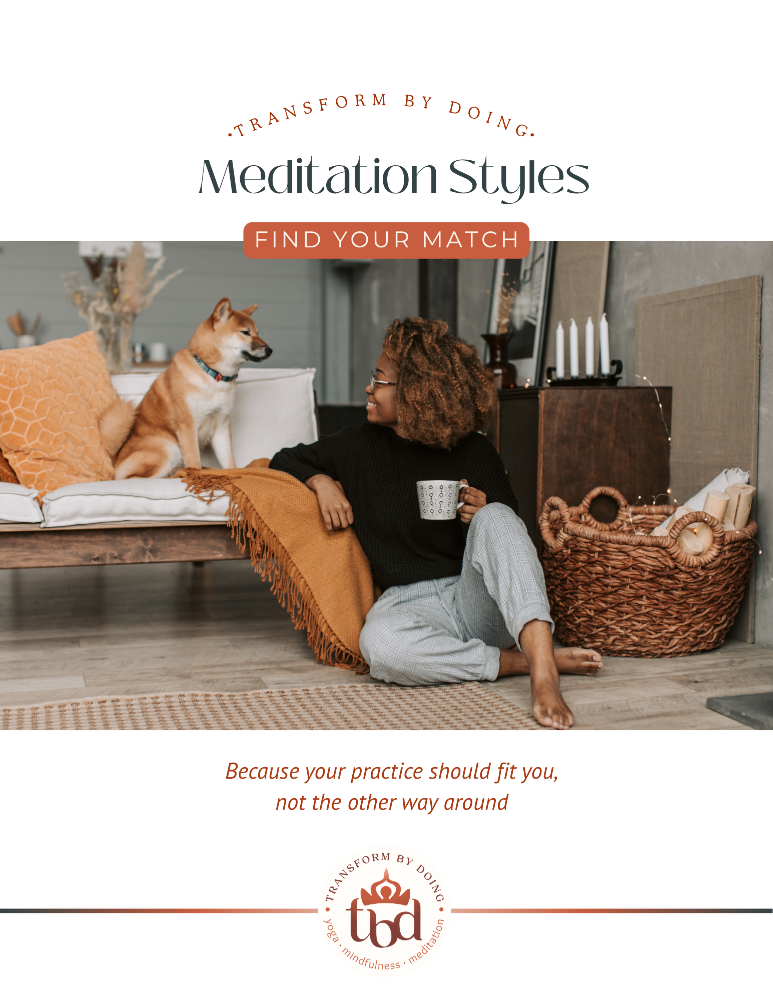 Meditation Styles: Find Your Match – because your practice should fit you – meditation guide PDF cover