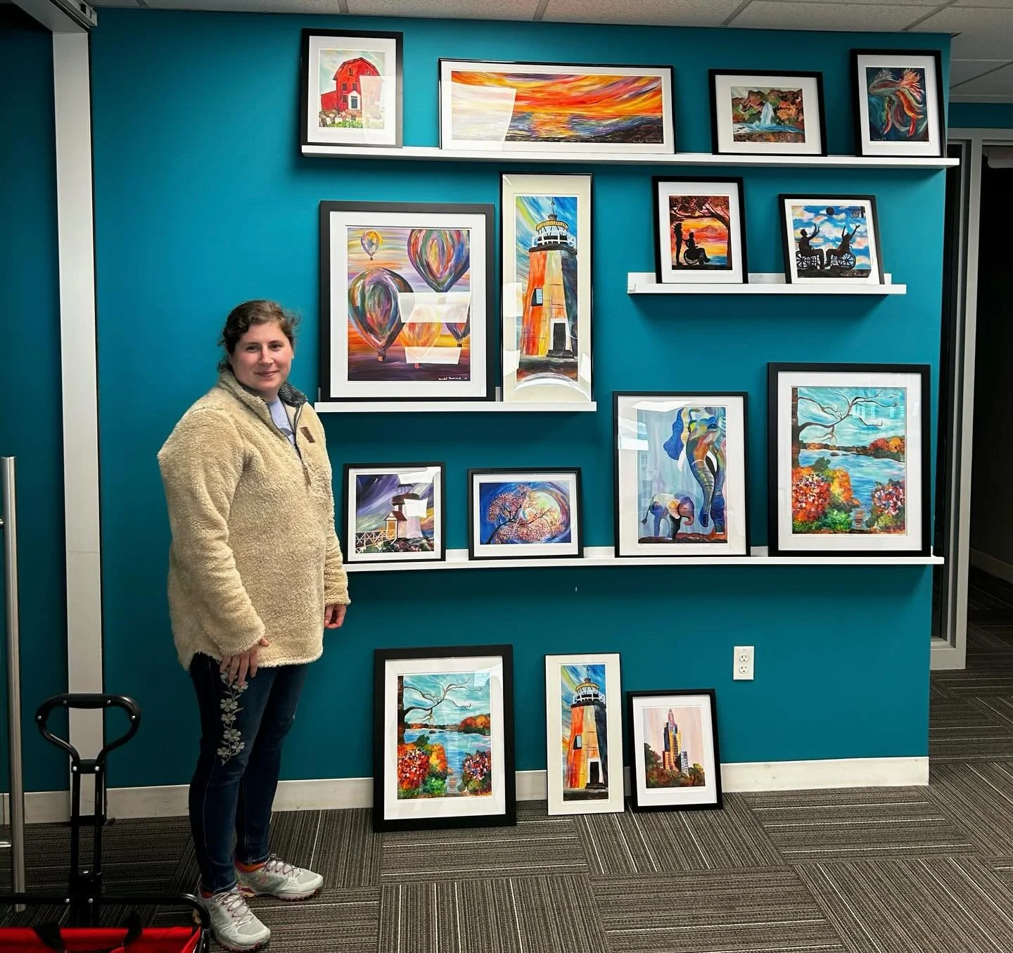 Dropped some prints off at @ripin_ri office yesterday! Love the way the collection looks on the wall!