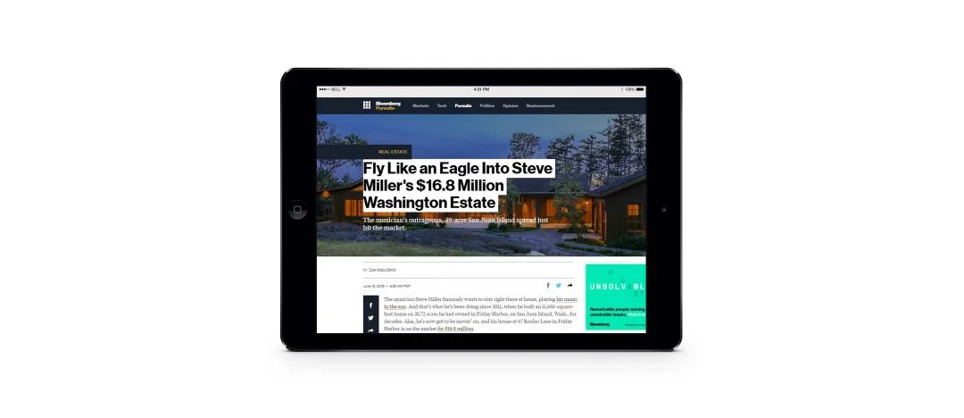 Bloomberg &amp; Washington's Local Media Outlets Want us to "Fly Like an Eagle into Steve Miller's $16.8 Million Washington Estate"