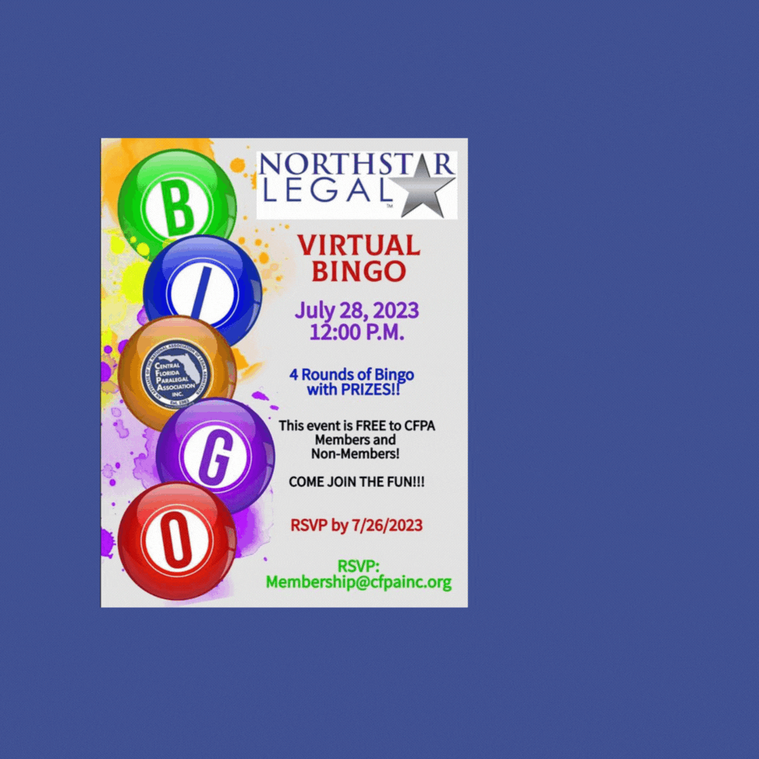 CFPA Virtual Lunch Bingo hosted by NORTHSTAR LEGAL, INC.