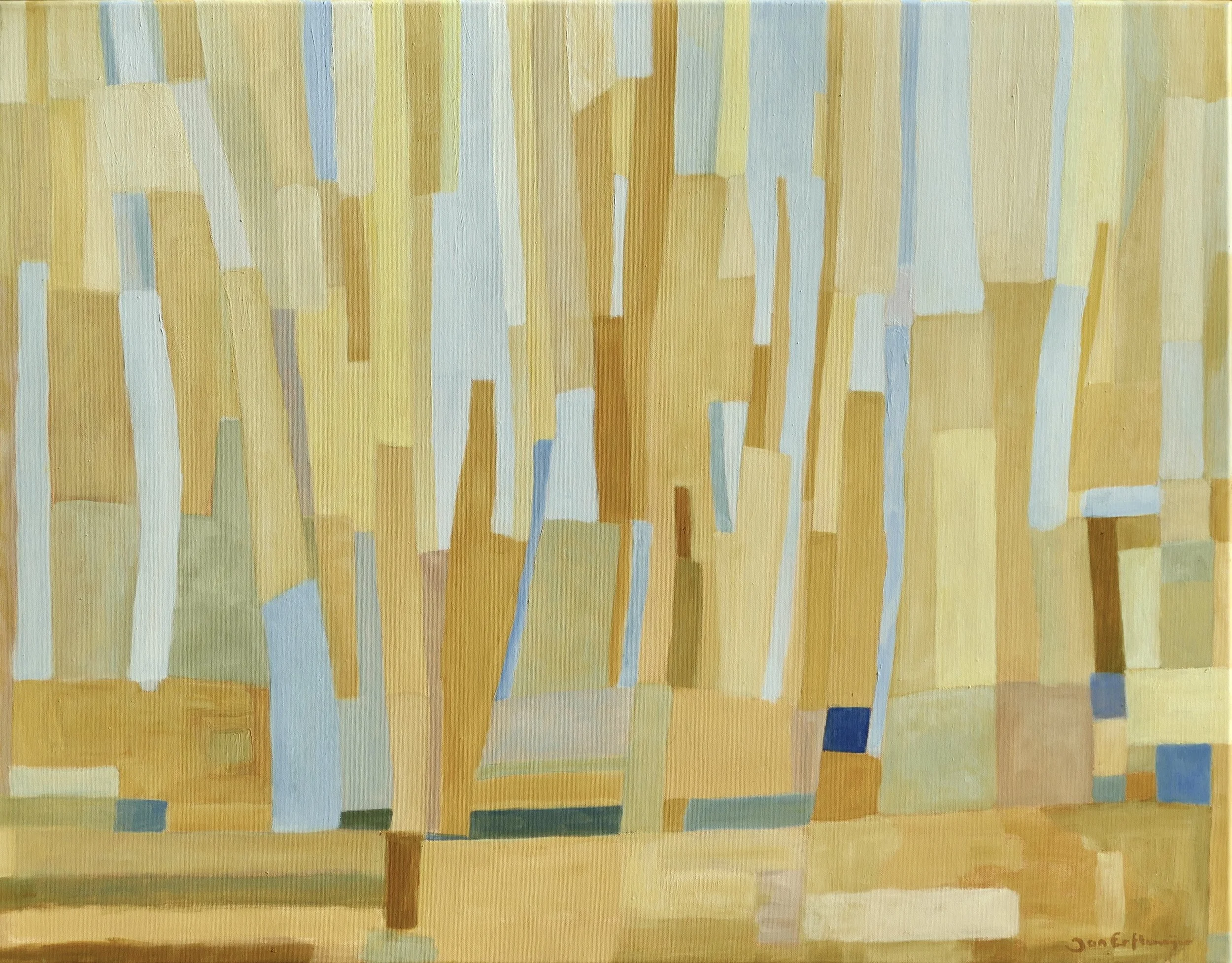 Sand, water and air:  Northsea-image (oil on canvas 70 x 90 cm).