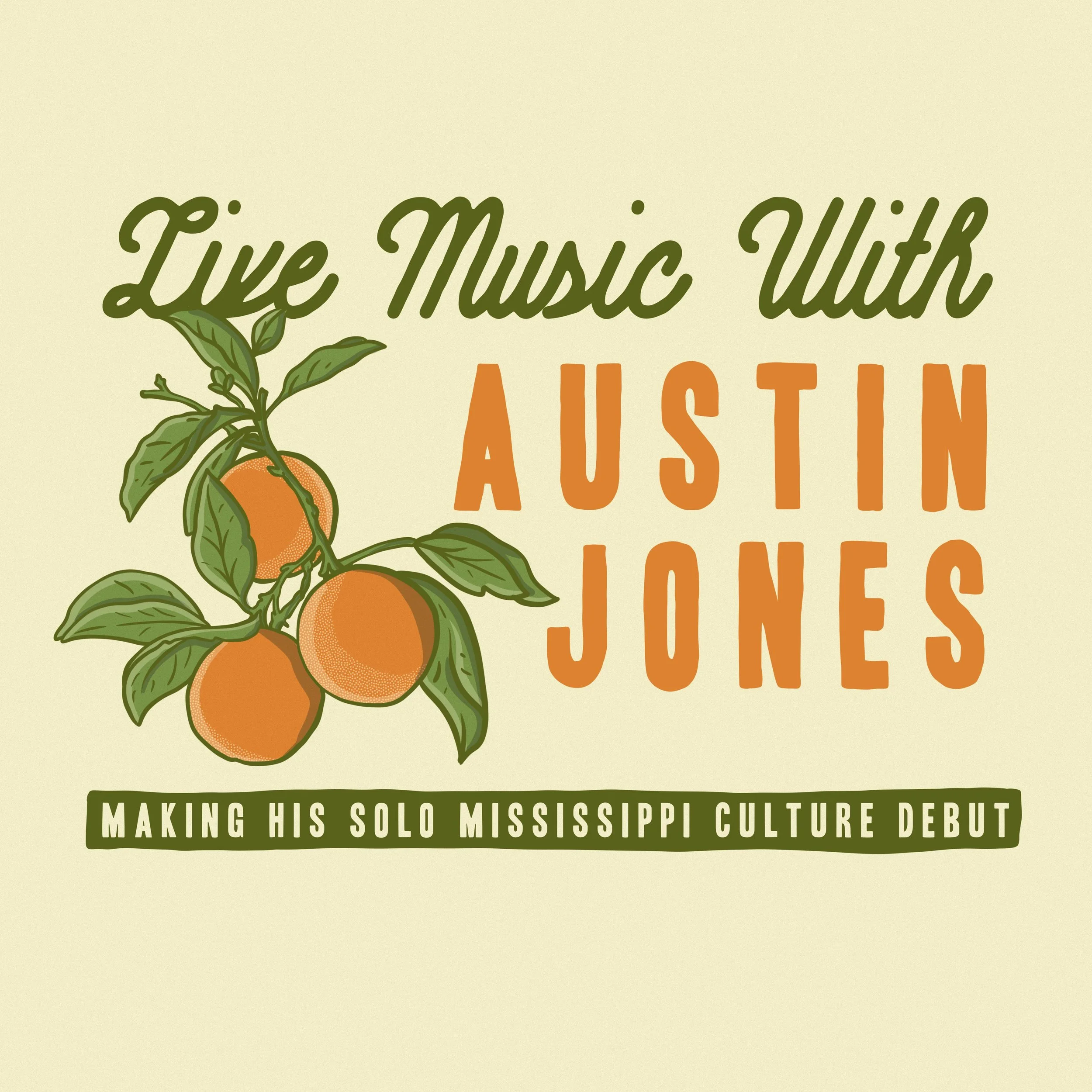 Live music with Austin Jones! Making his MC debut!