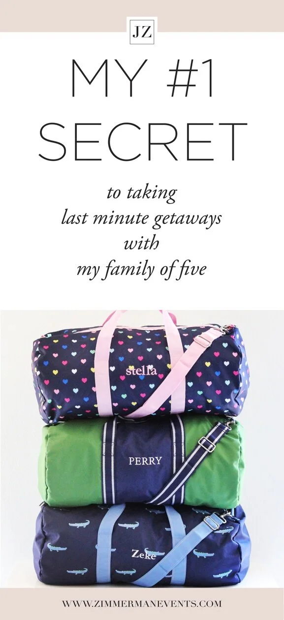 My #1 Secret to Taking Last Minute Getaways with My Family of Five
