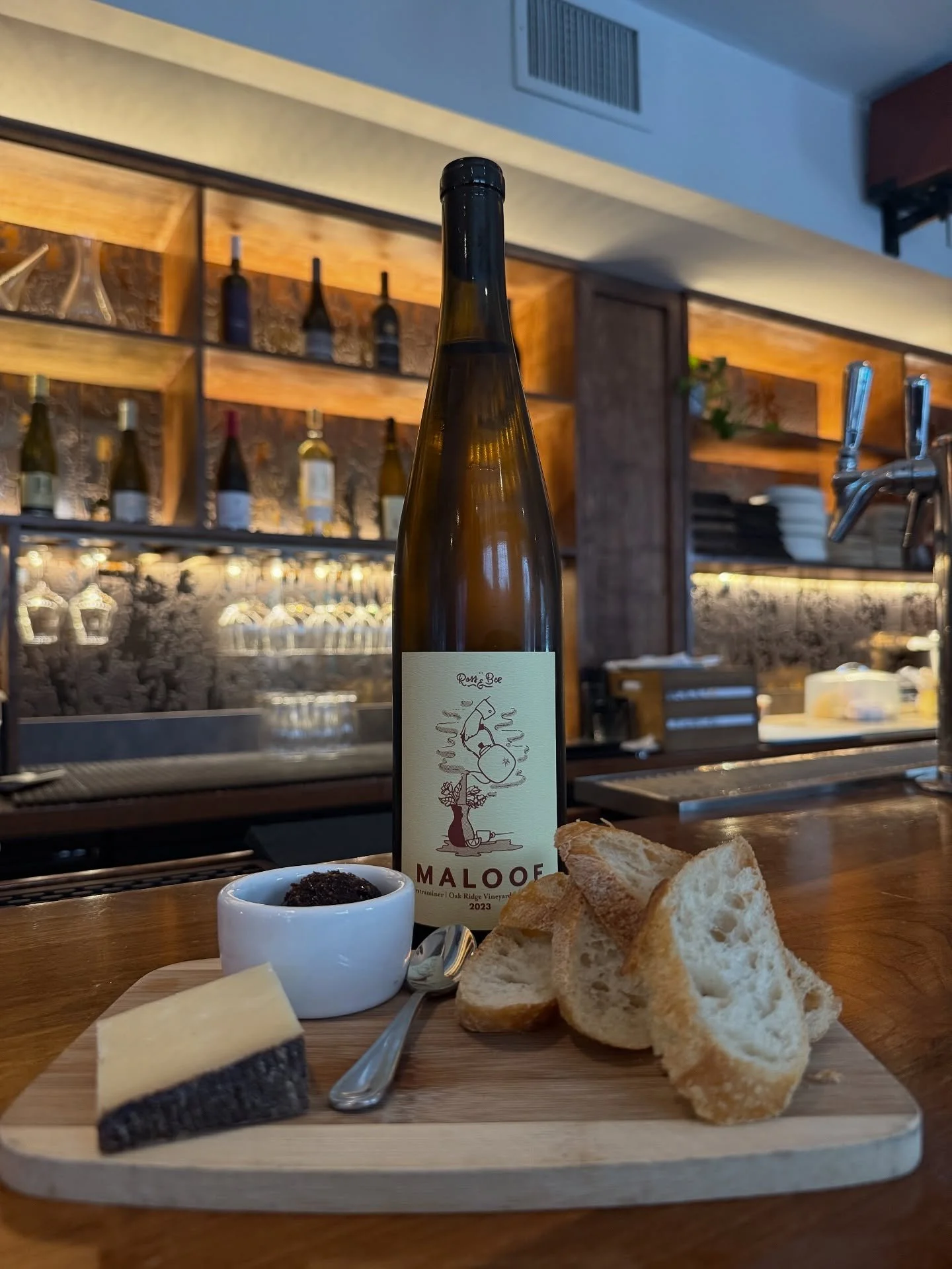 Sunday School is in session:

Today we&rsquo;re pouring Gew&uuml;rztraminer &ldquo;Oak Ridge Vineyard&rdquo; by Maloof and serving Springdell from The Farm at Doe Run.

See you later!
