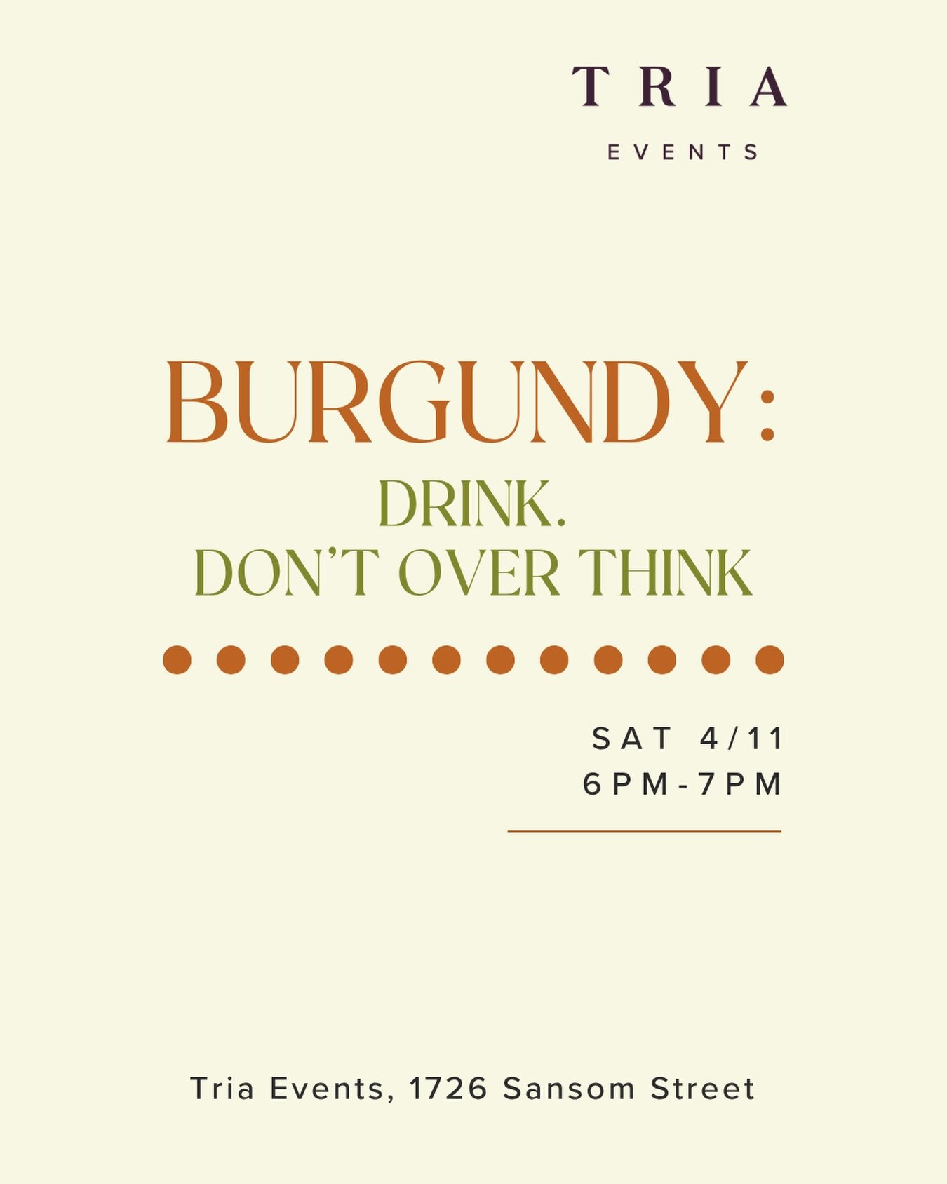Intimidated by Burgundy? Start here 🍷

Five wines. One hour. Zero pressure.

Join us for a relaxed, guided tasting with Wine Director Lauren Harris and get a clear, approachable intro to one of the world&rsquo;s most iconic wine regions. We&rsquo;ll