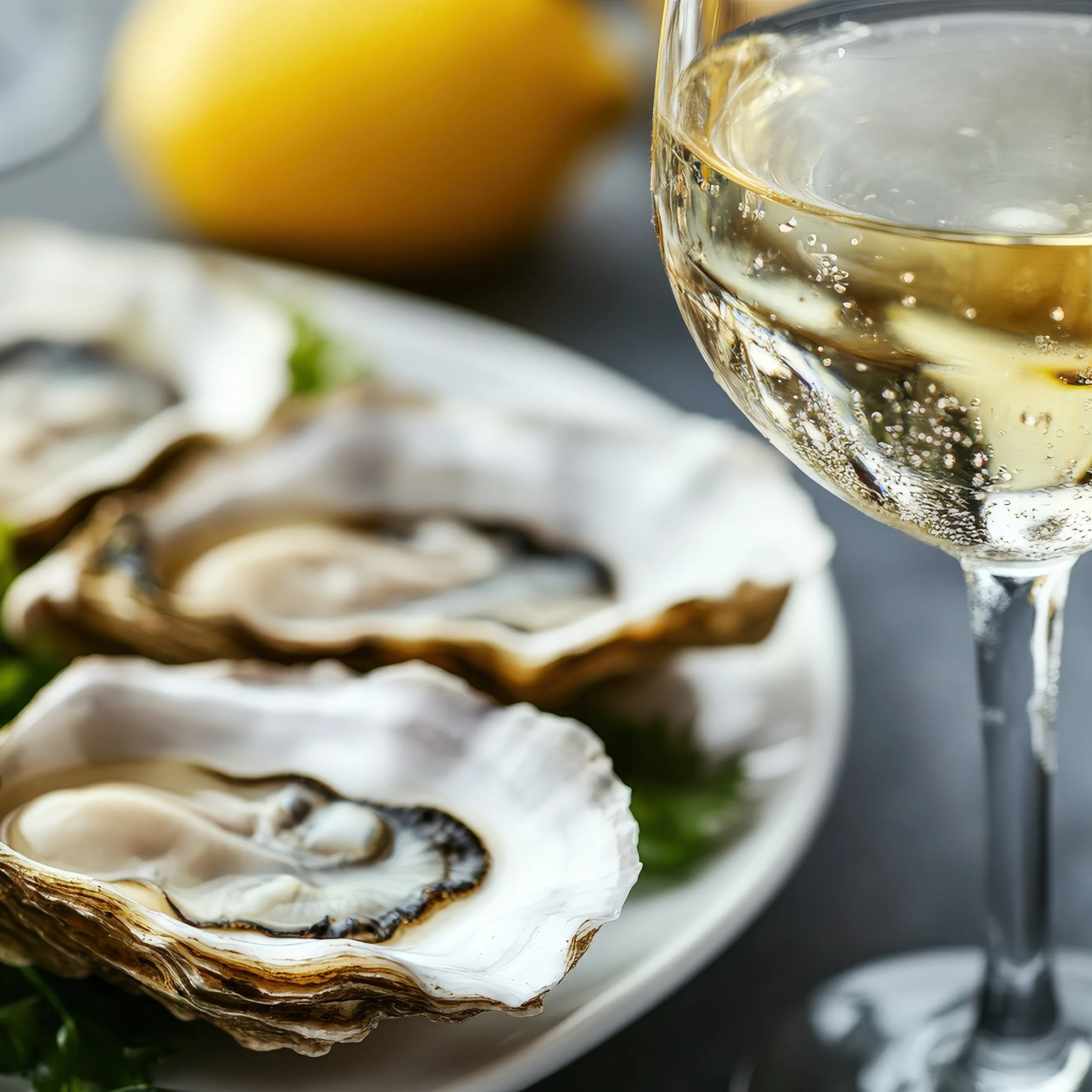 Oyters with White Wine