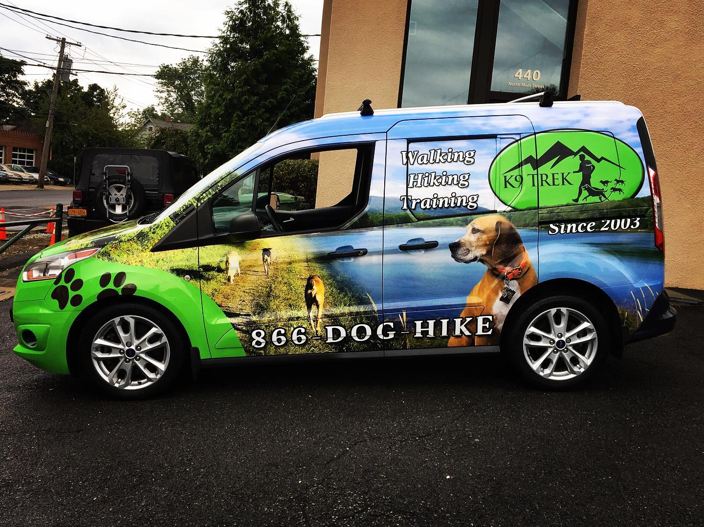 K9 Trek Full Van Wrap  @VinniePinstripe. 440 N Main St. Port Chester, NY 10573 B.jpg