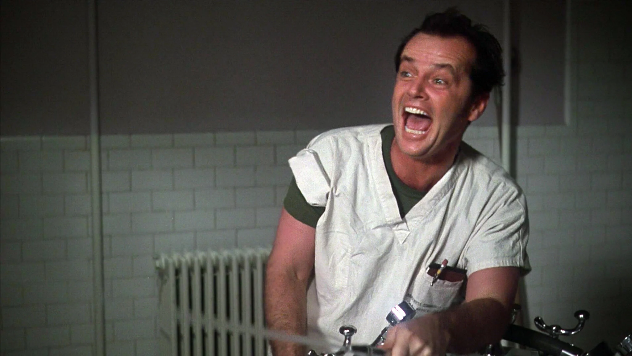 Jack Nicholson en “One Flew Over the Cuckoo’s Nest.”