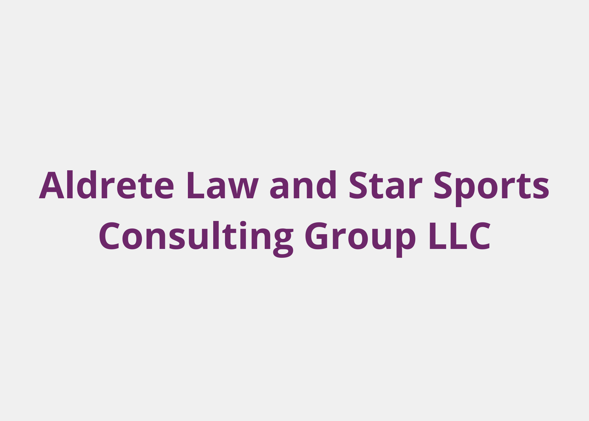 Aldrete Law and Star Sports Consulting Group LLC.png
