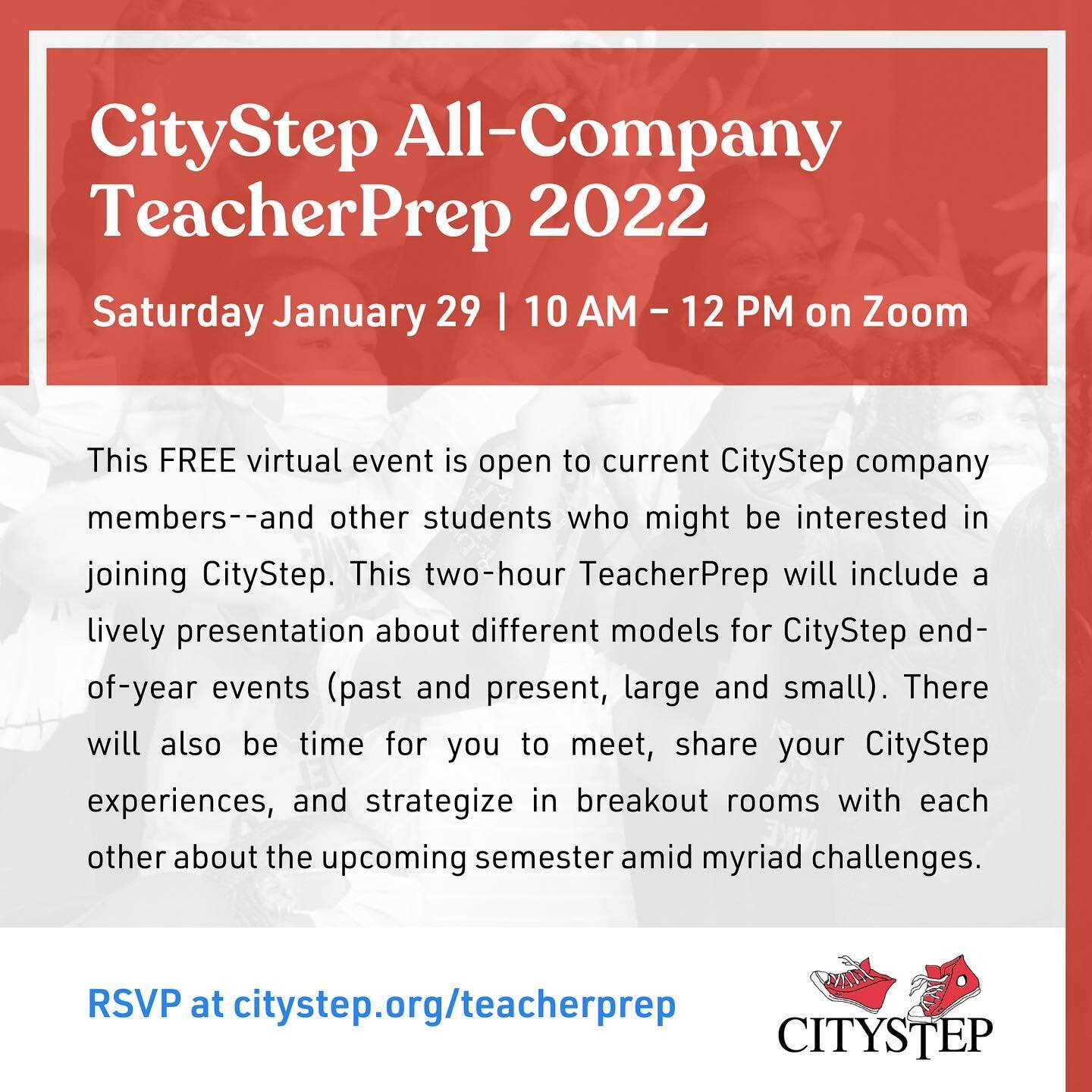RSVP at citystep.org/teacherprep