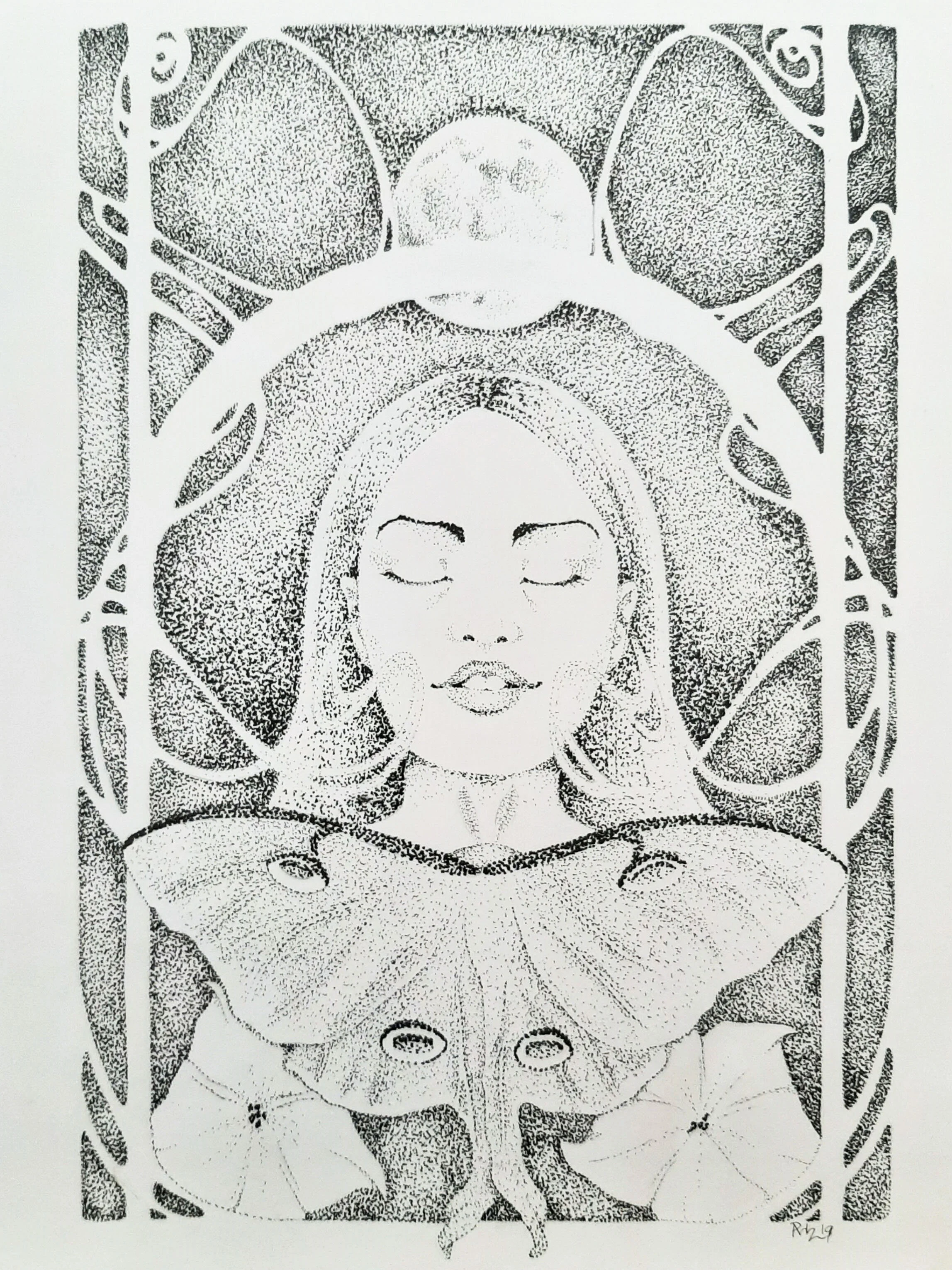 Luna Moth (Ink)