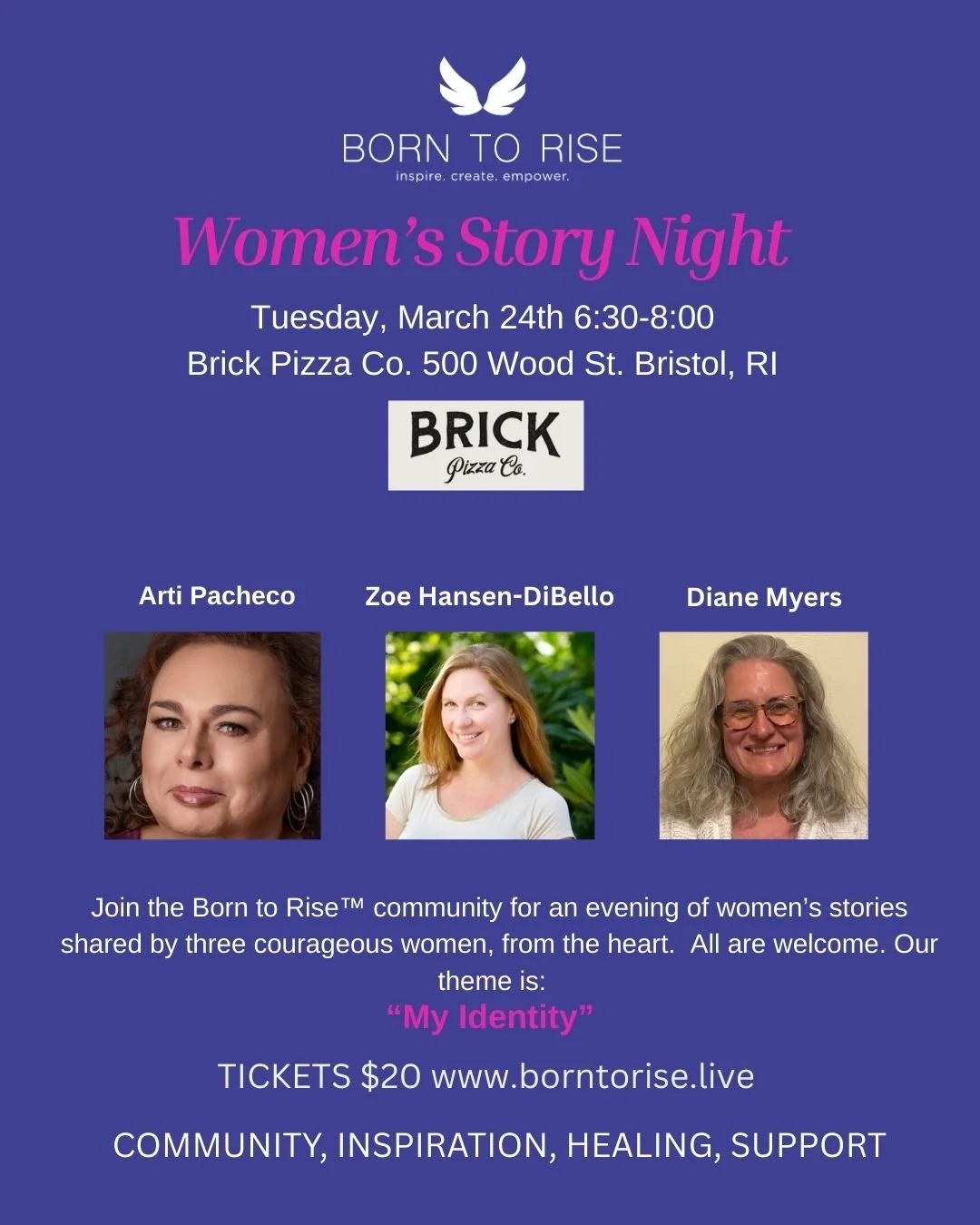 Born to Rise Women's Story Night "My Identity"