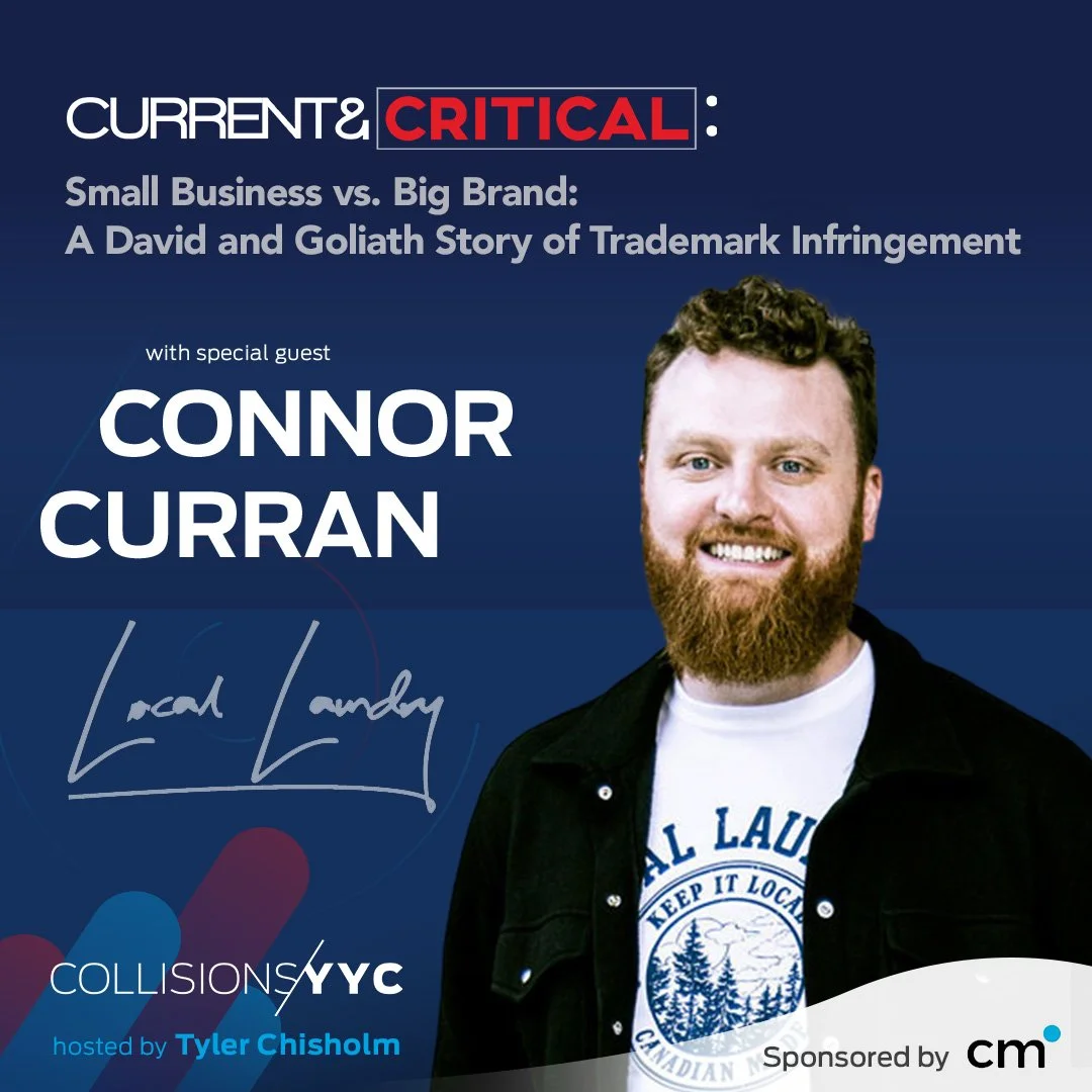 E373 - Current &amp; Critical - Connor Curran, Small Business vs. Big Brand: A David and Goliath Story of Trademark Infringement