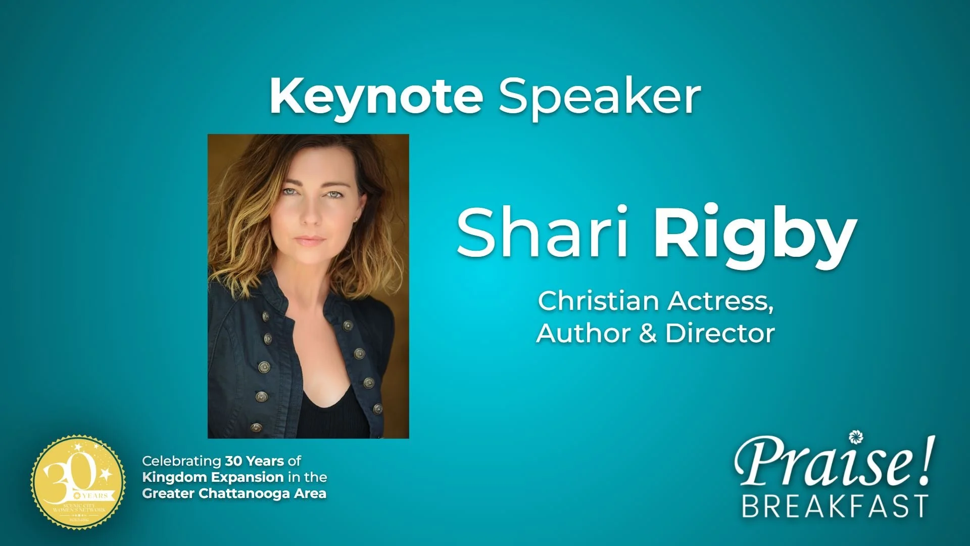 Praise! Breakfast 2025 - Shari Rigby, Christian Actress, Author &amp; Director