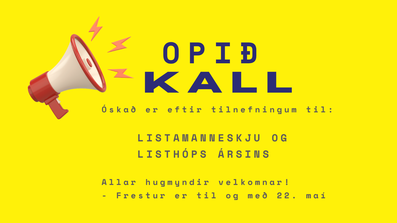 Opið fyrir tilnefningar listafólks hátíðarinnar 2026