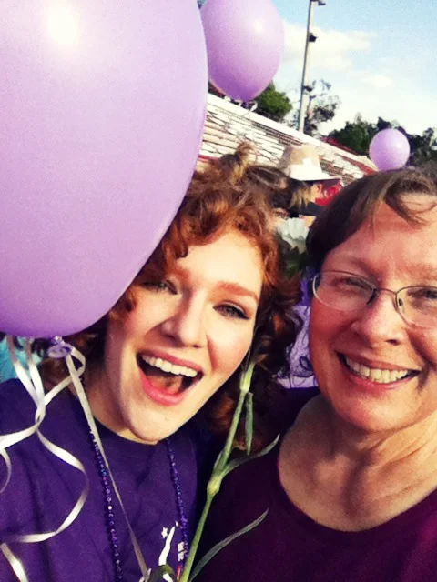 Abby and her mom.
