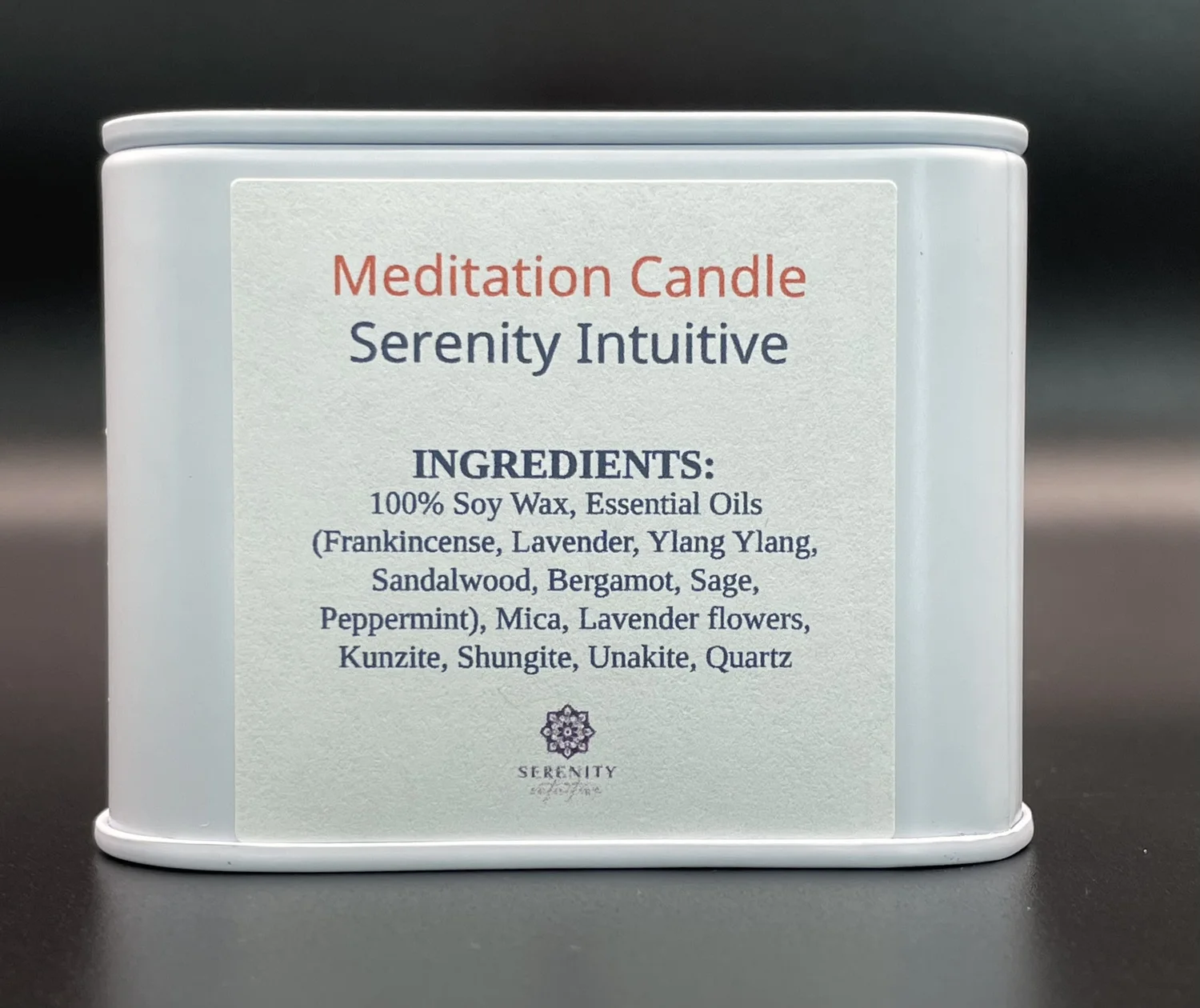 Meditation Candle 8oz — Serenity Intuitive - Soul Guide