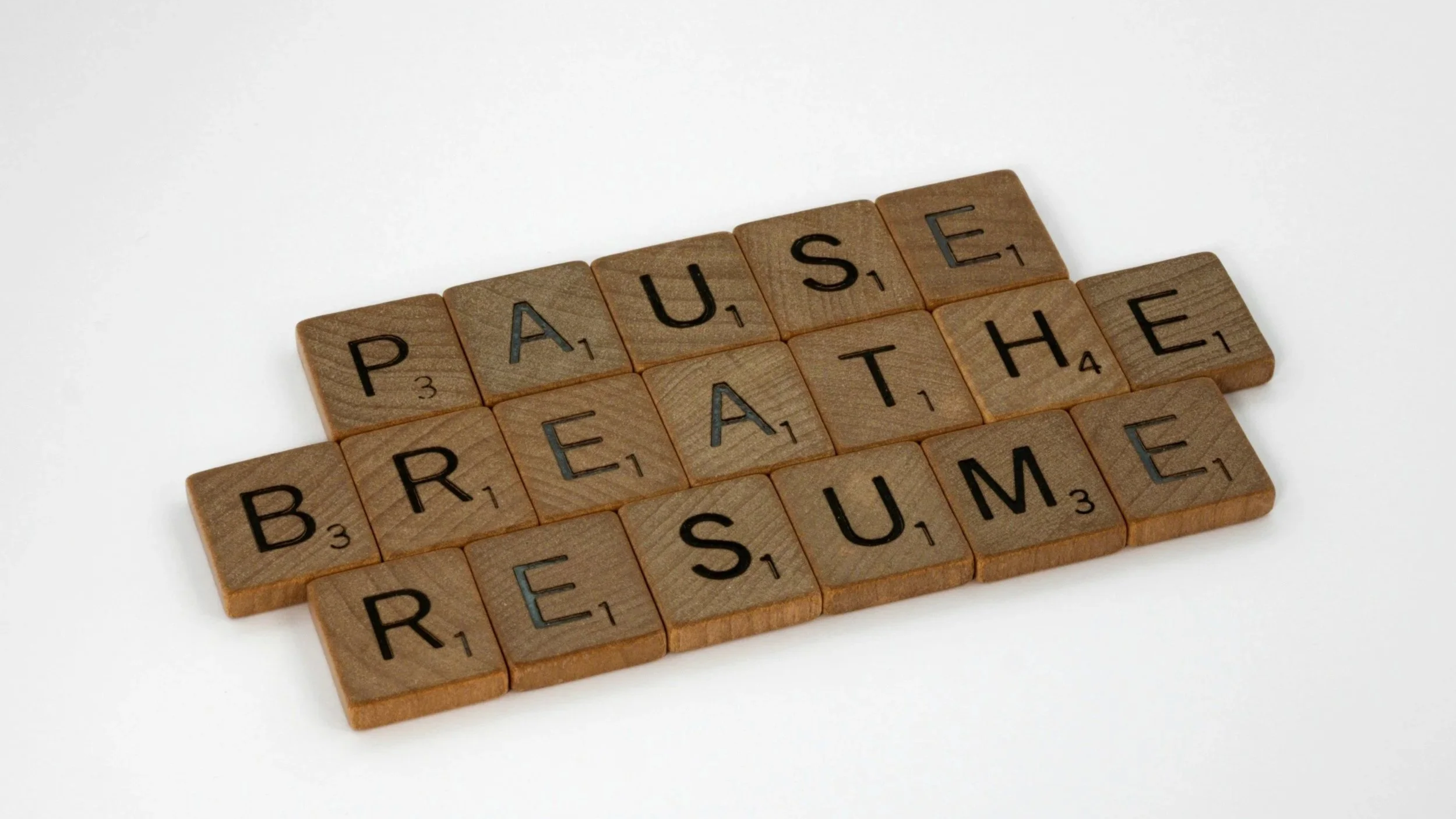 When your nervous system is in overdrive, pause, breathe and resume.